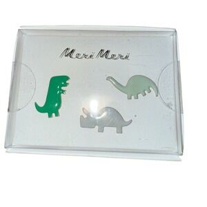 Meri‎ Meri Dinosaur Enamel Pins Set of 3 Handcrafted Christmas stocking stuffer